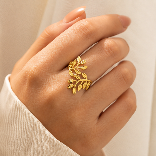Imperial Gold Leaf Ring