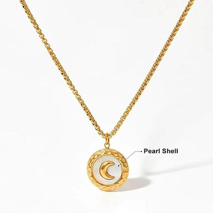 Moon Crystal Pendant Necklace