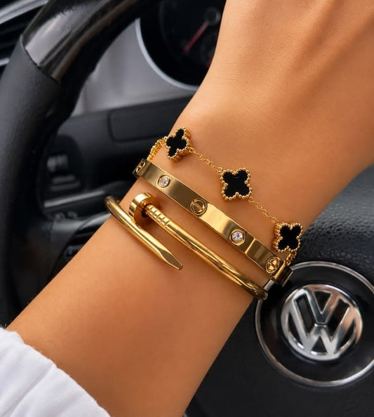 Jassa Combo of 3 Anti Tarnish Premium Bracelets