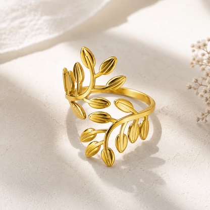 Imperial Gold Leaf Ring