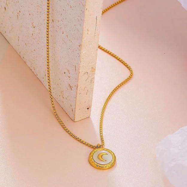 Moon Crystal Pendant Necklace