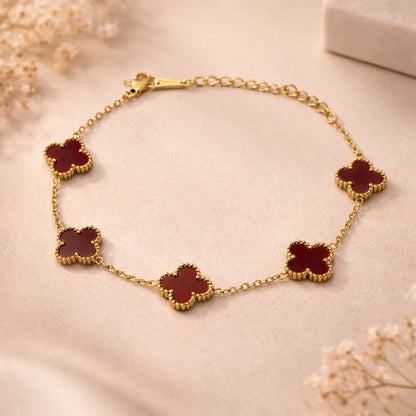 Elegant Gold & Red Jewelry Collection
