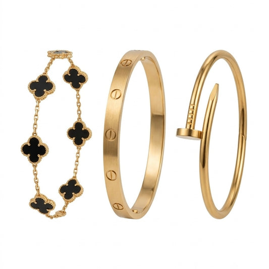 Jassa Combo of 3 Anti Tarnish Premium Bracelets