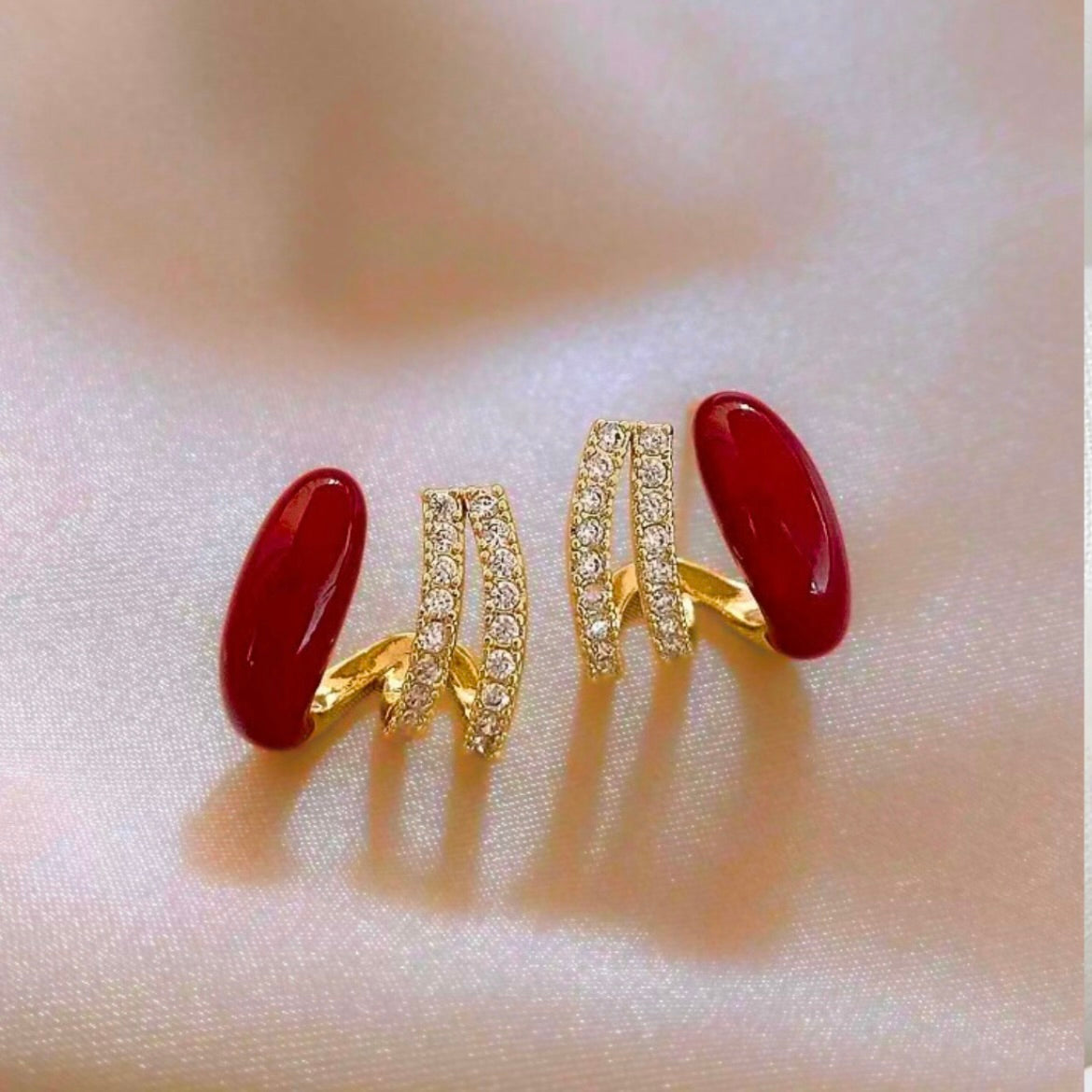 Elegant Gold & Red Jewelry Collection