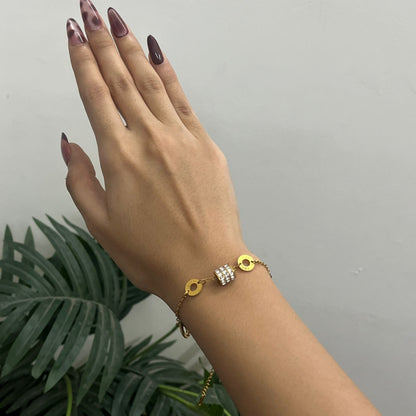 Classic Crystal Pave Barrel Necklace and Bracelet Set