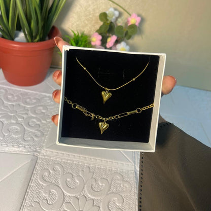 JASSA Puffy Heart Jewelry Combo Pack