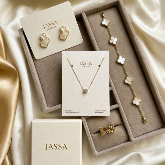 JASSA Signature 4-In-1 Luxury Jewelry Box Set for Women