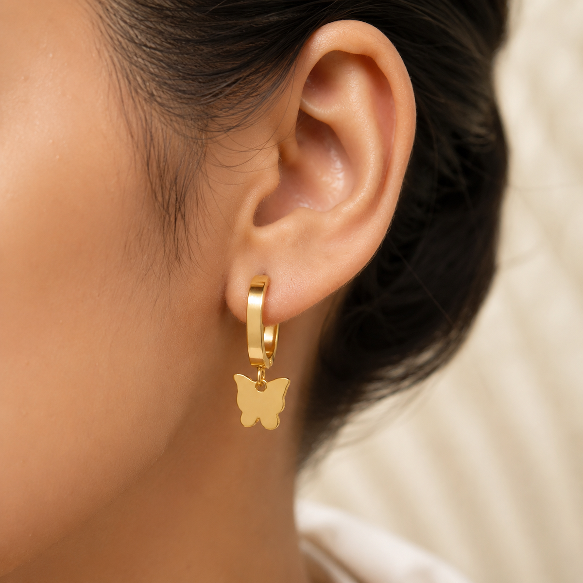 Gold-Tone Evil Eye & Celestial Charm Earring Set