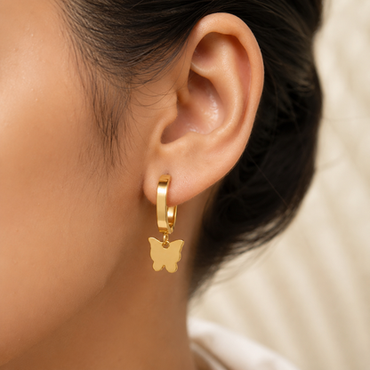 Gold-Tone Evil Eye & Celestial Charm Earring Set