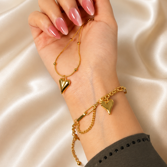 JASSA Puffy Heart Jewelry Combo Pack