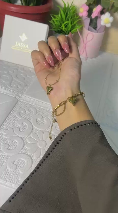 JASSA Puffy Heart Jewelry Combo Pack