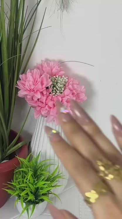 JASSA Golden Flora & Leaf Ring Set